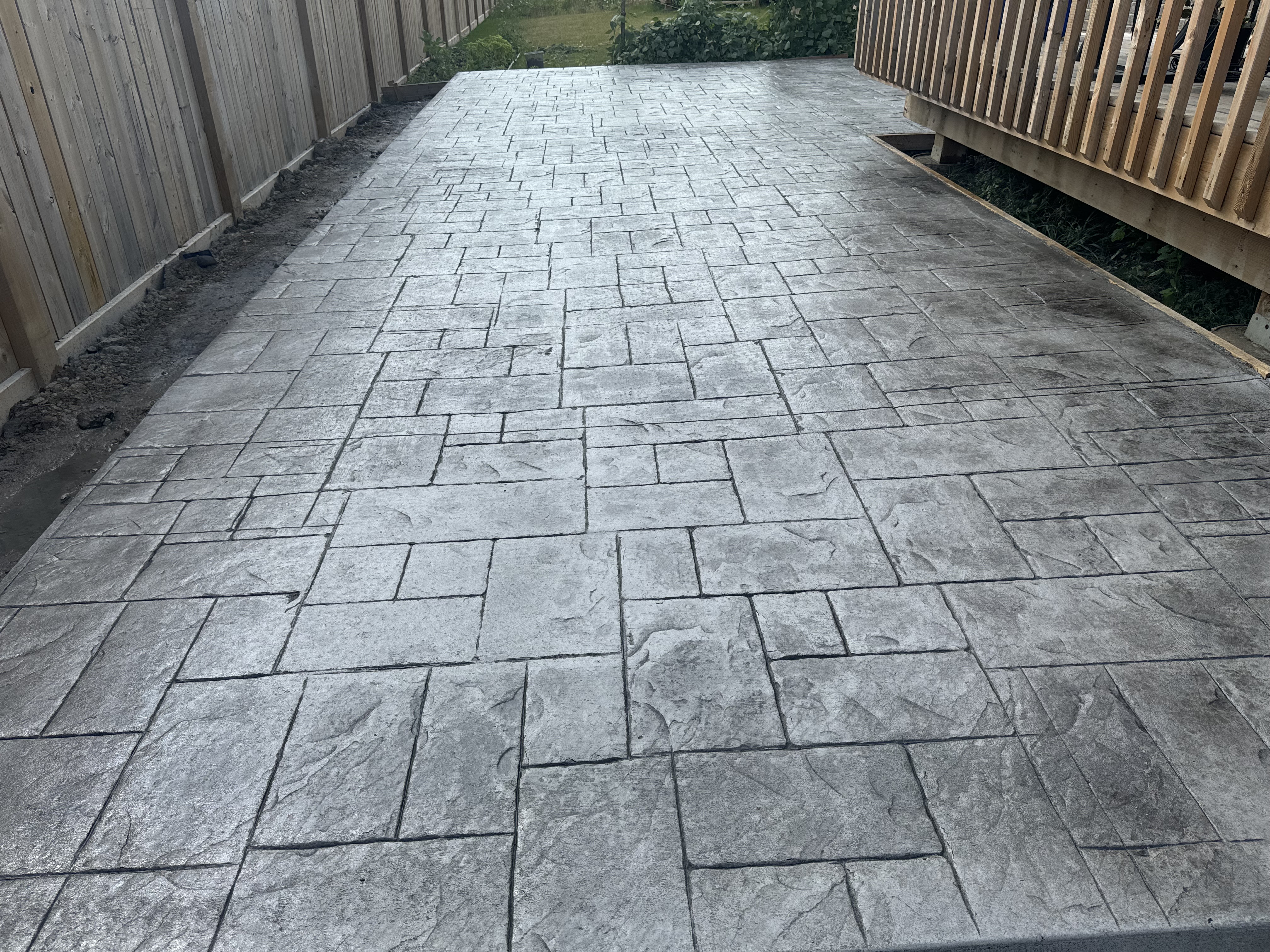 Completed concrete project