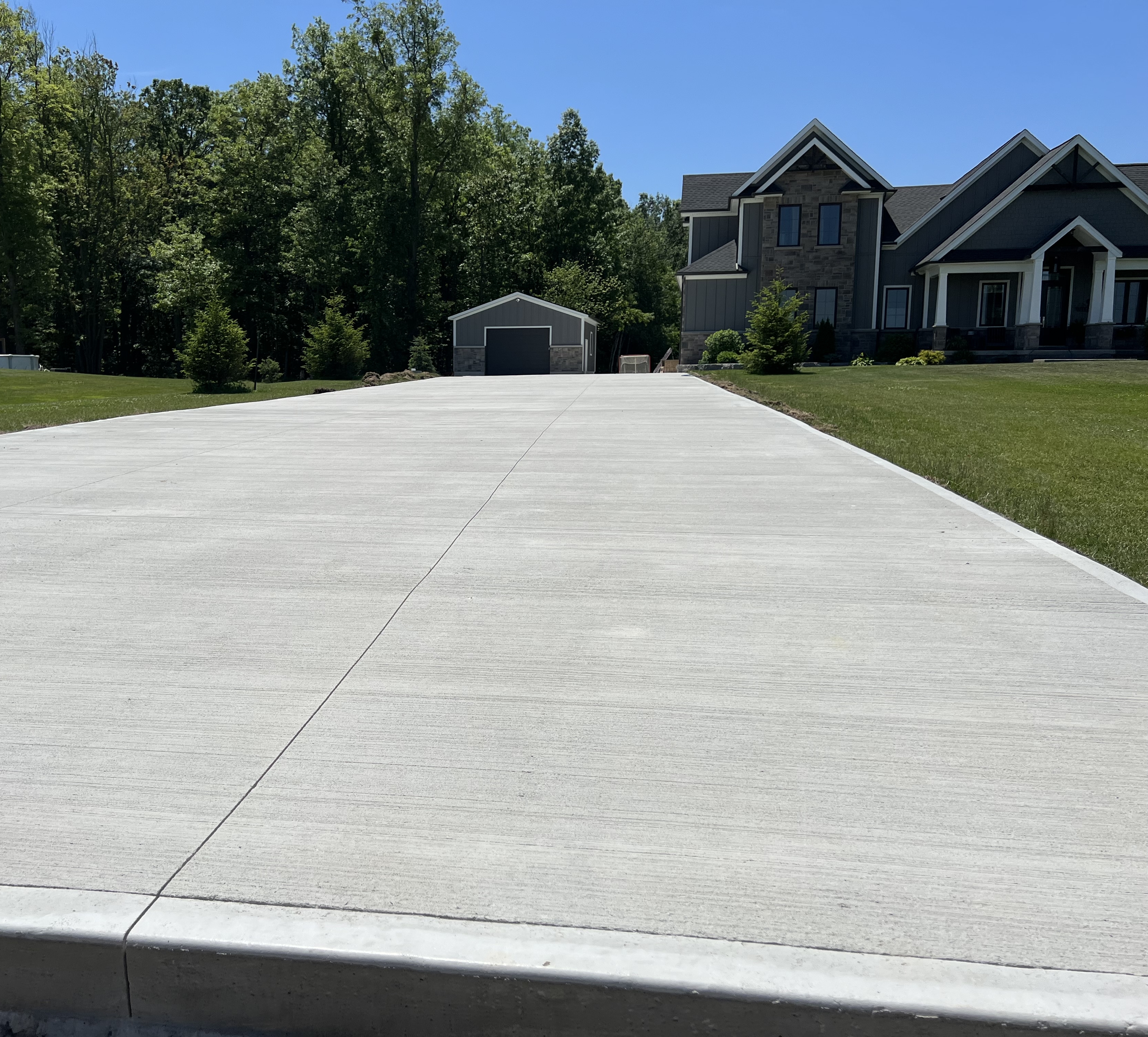 Completed concrete project