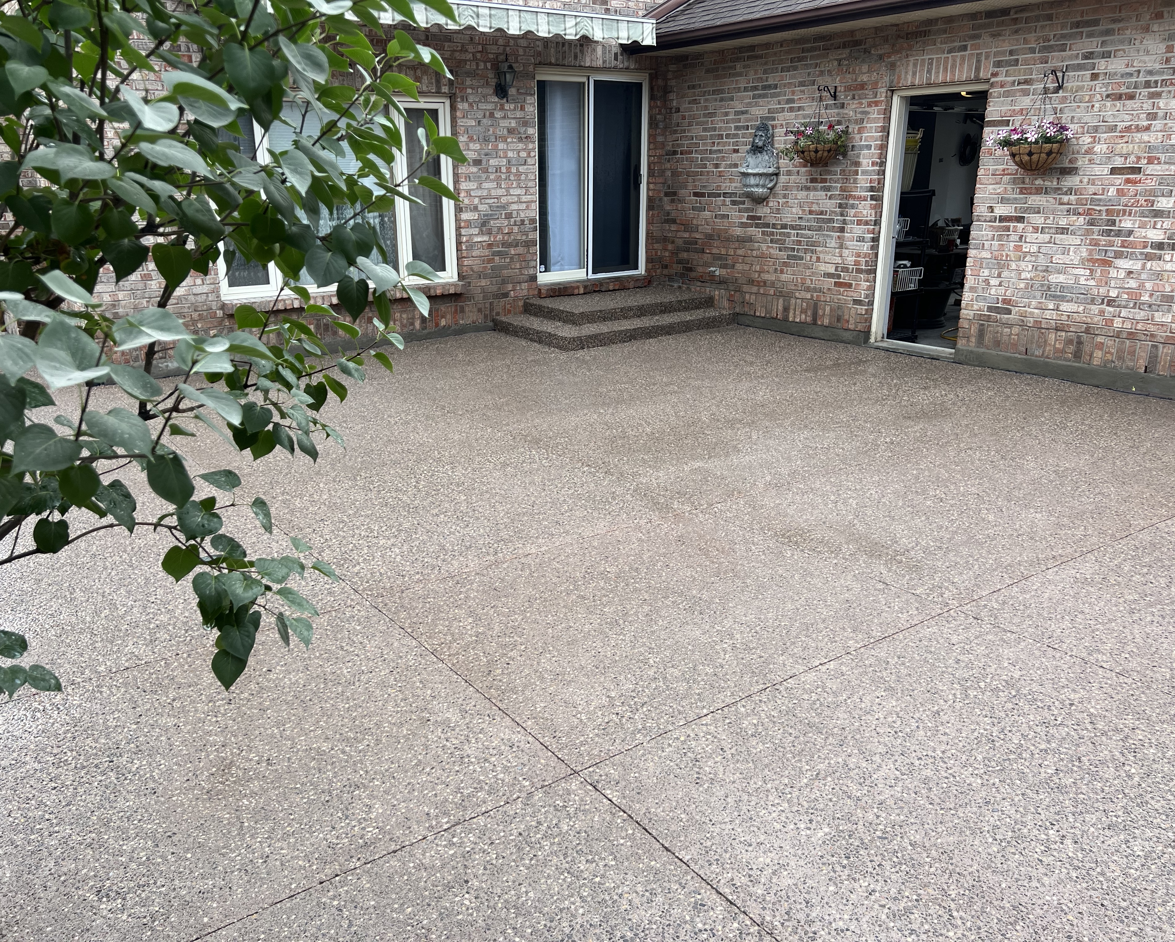 Completed concrete project