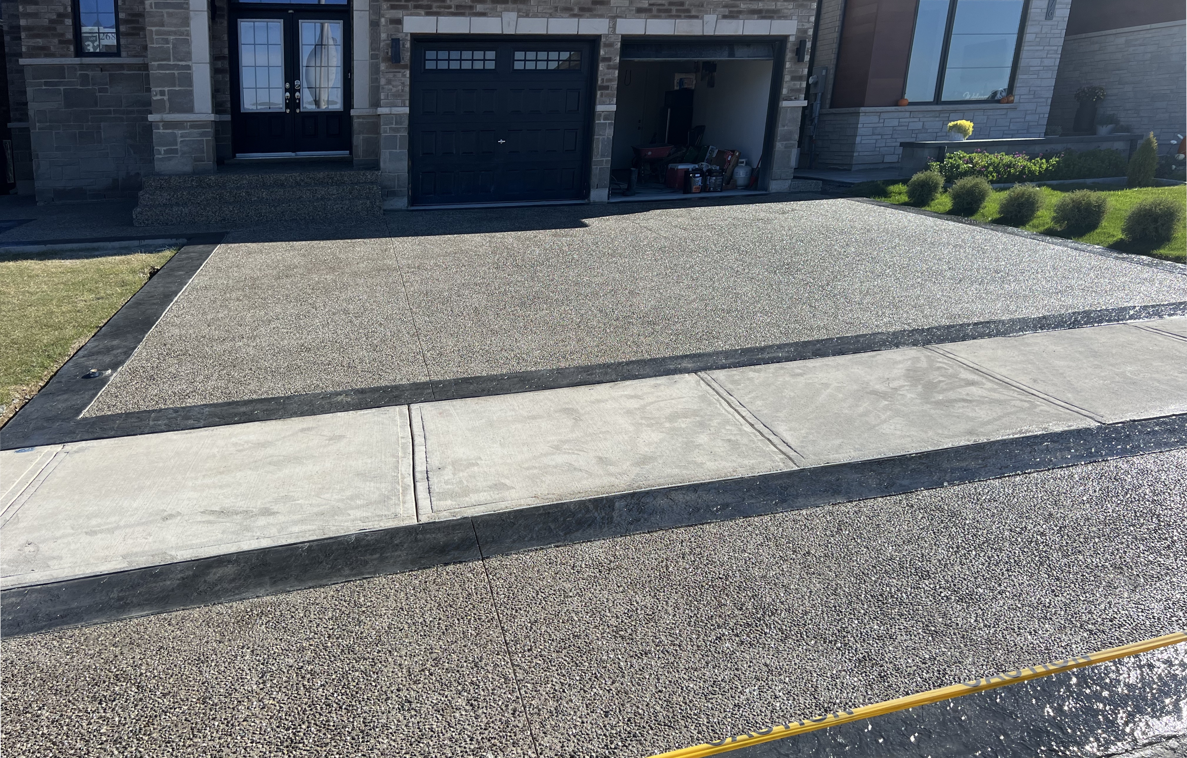 Completed concrete project